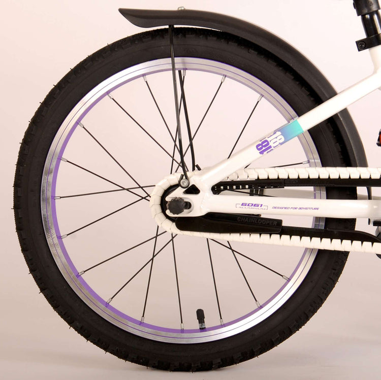 Volare Glamour Children's Bicycle - Mädchen - 18 Zoll - Weiße Minze Grün - Prime Collection
