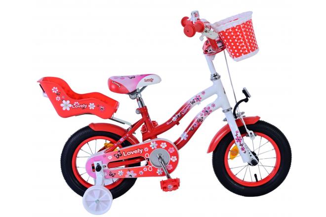 Volare schönes Kinderfahrrad - Mädchen - 12 Zoll - Rotwittchen