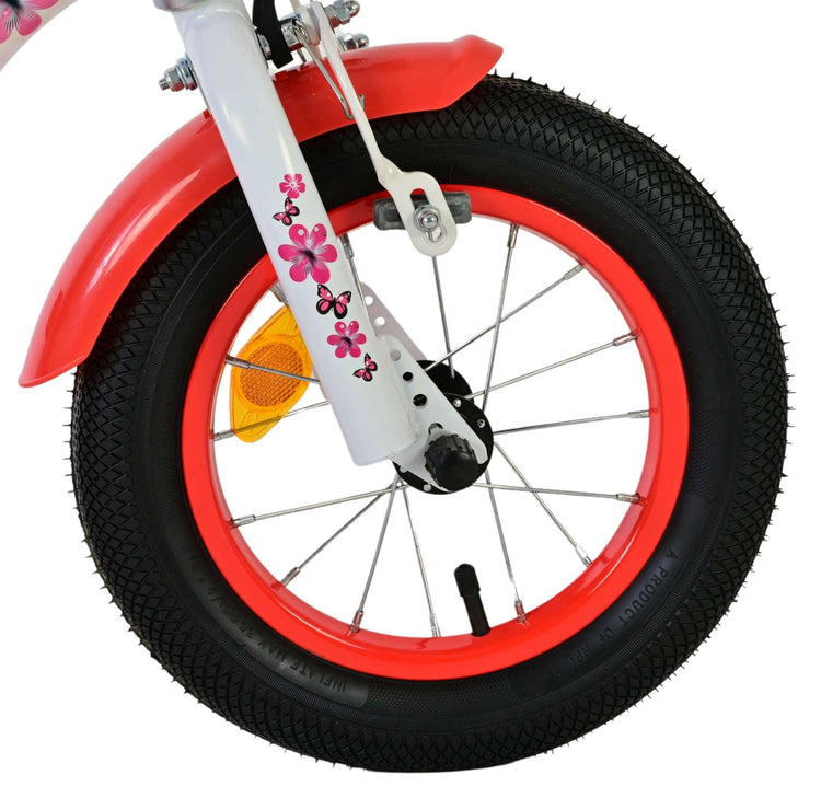 Volare schönes Kinderfahrrad - Mädchen - 12 Zoll - Rotwittchen