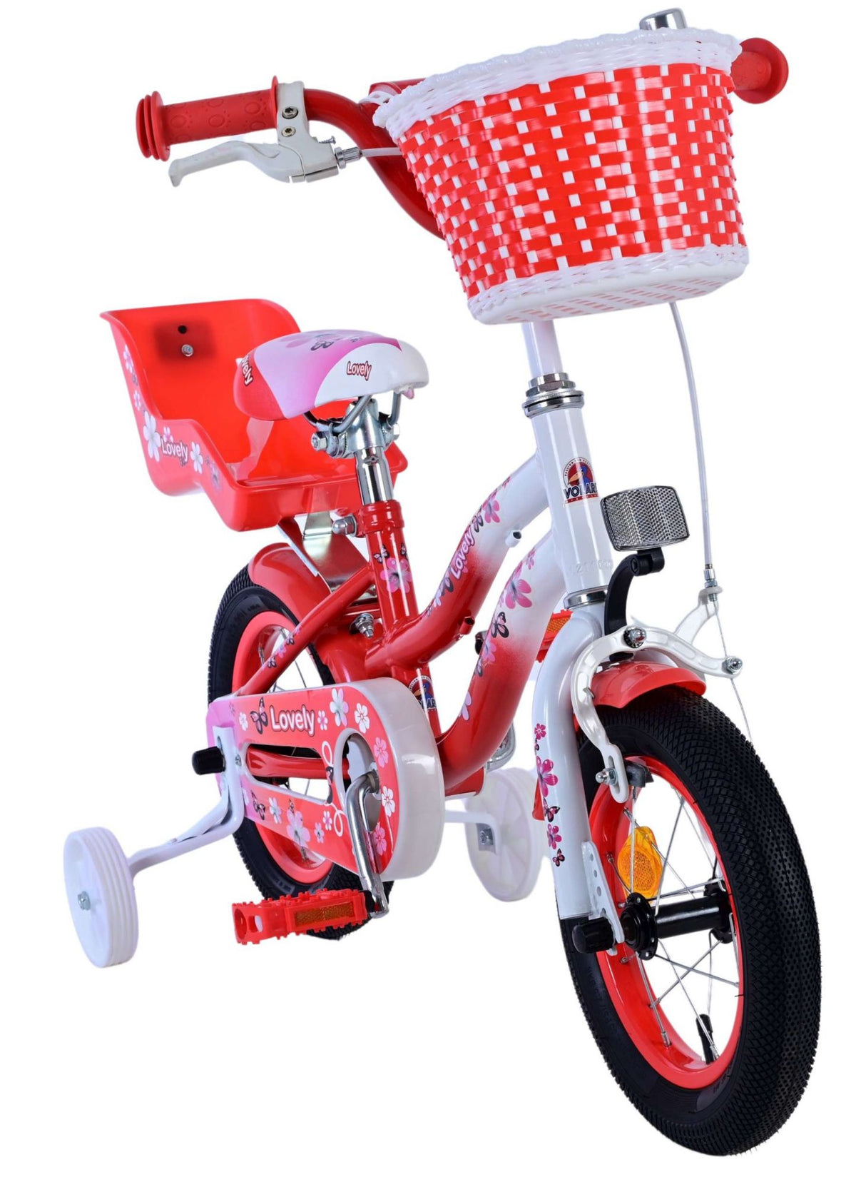 Volare schönes Kinderfahrrad - Mädchen - 12 Zoll - Rotwittchen