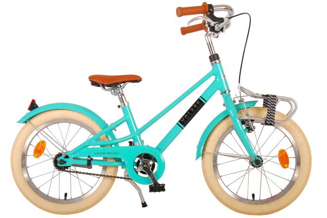 Volare Melody Children's Bicycle - Mädchen - 16 Zoll - Türkis - Prime Collection