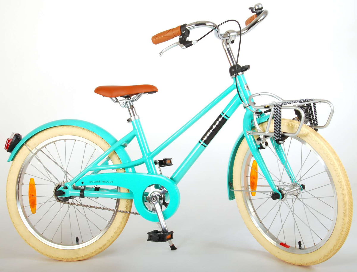 Volare Melody Children's Bicycle - Mädchen - 20 Zoll - Türkis - Prime Collection