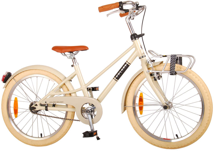 Volare Melody Children's Bicycle - Mädchen - 20 Zoll - Sand - Prime Collection