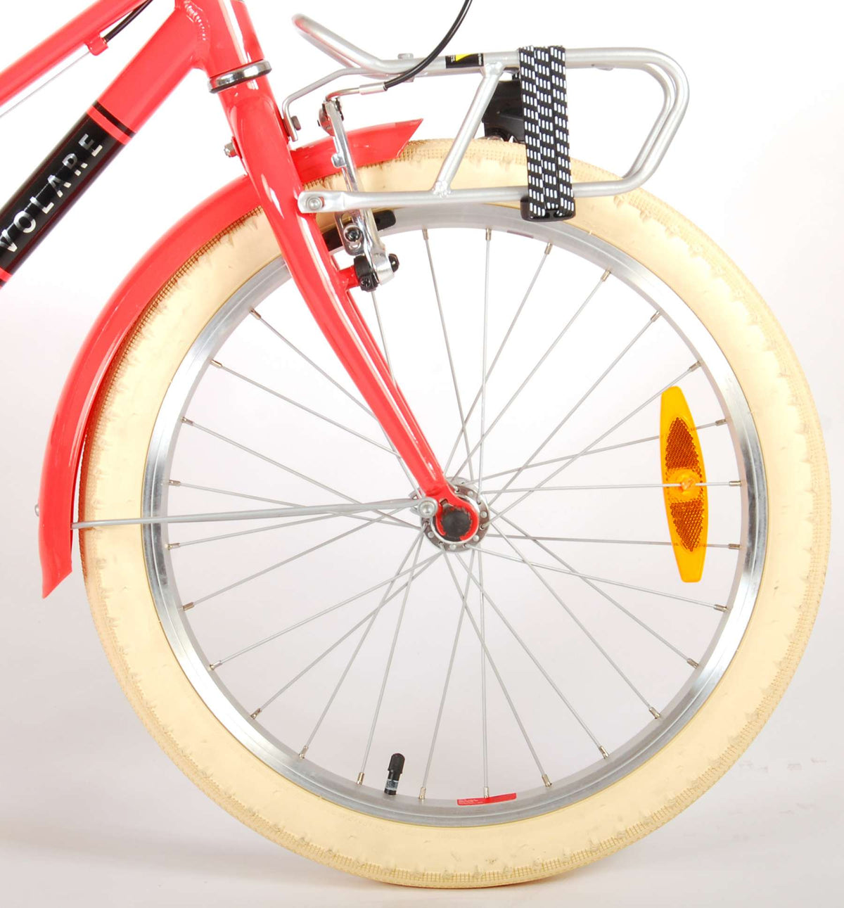 Volare Melody Children's Bicycle - Mädchen - 20 Zoll - Korallenrot - Zwei Handbremsen - Prime Collection