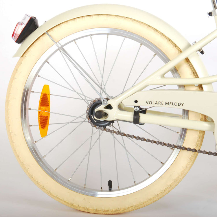 Volare Melody Children's Bicycle - Mädchen - 20 Zoll - Sand - Prime Collection