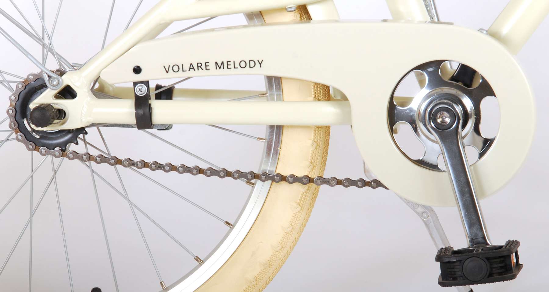 Volare Melody Children's Bicycle - Mädchen - 20 Zoll - Sand - Prime Collection