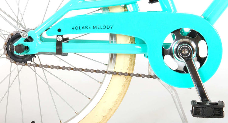 Volare Melody Children's Bicycle - Mädchen - 20 Zoll - Türkis - Prime Collection