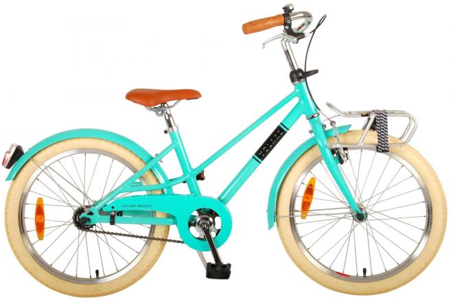 Volare Melody Children's Bicycle - Mädchen - 20 Zoll - Türkis - Prime Collection