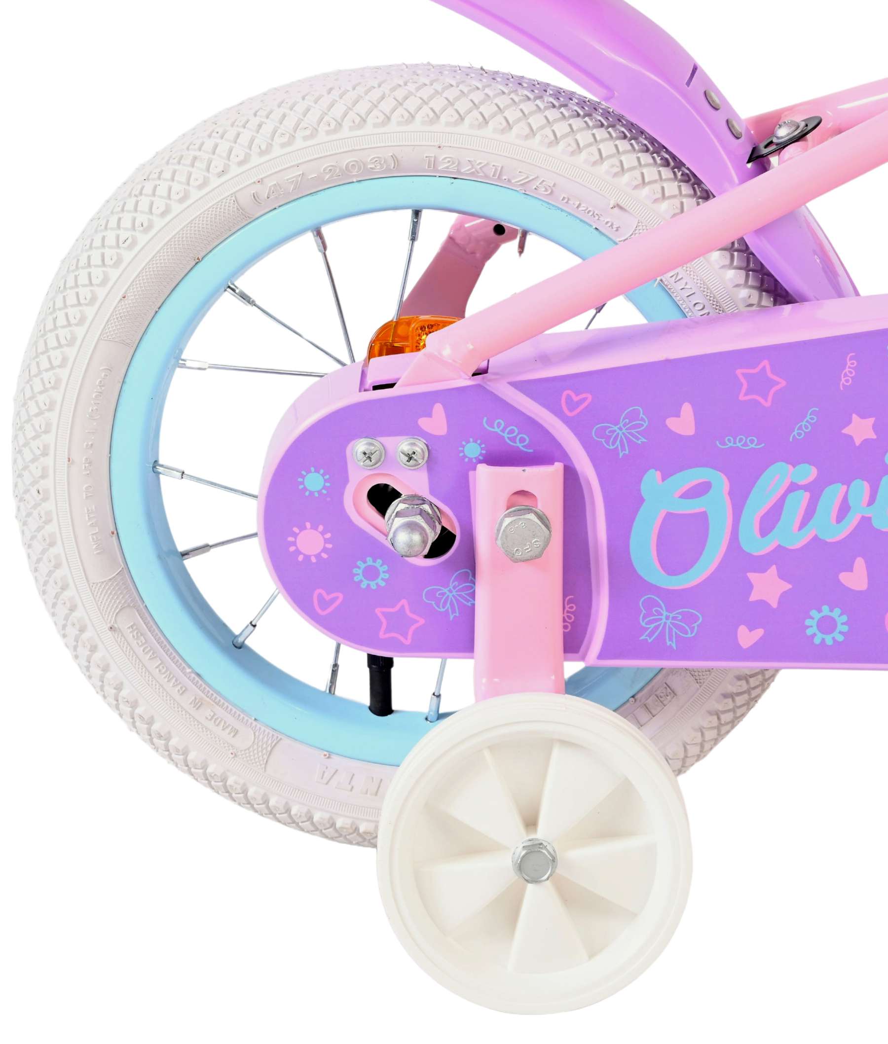 Volare Olivia Kinderfahrrad – Mädchen – 12 Zoll – Rosa