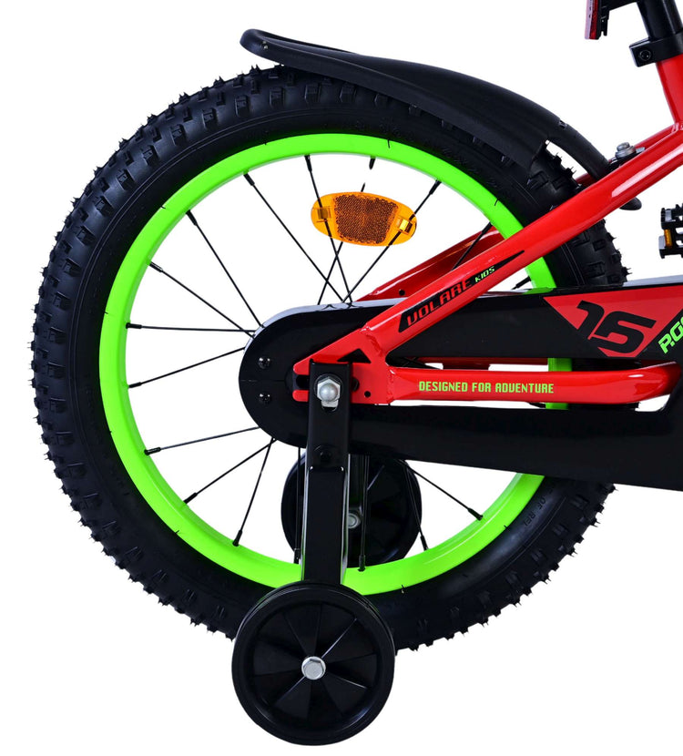 Volare Rocky Kinderfahrrad – Jungen – 16 Zoll – Rot