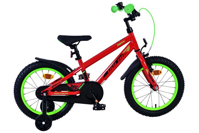Volare Rocky Kinderfahrrad – Jungen – 16 Zoll – Rot