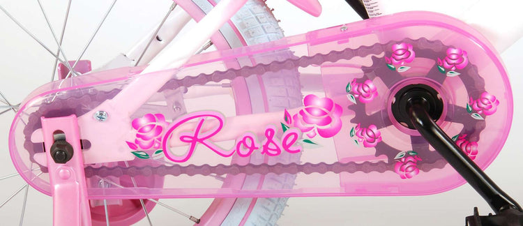 Volare Rose Children's Bicycle - Mädchen - 16 Zoll - Pink Weiß - 95% versammelte sich