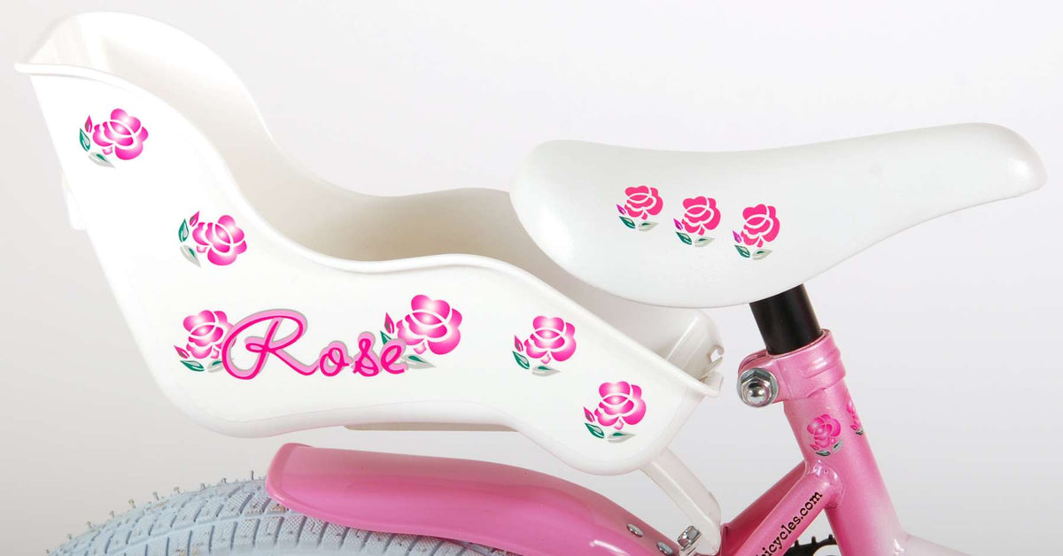 Volare Rose Children's Bicycle - Mädchen - 16 Zoll - Pink Weiß - 95% versammelte sich