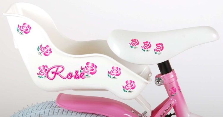 Volare Rose Children's Bicycle - Mädchen - 16 Zoll - Pink Weiß - 95% versammelte sich