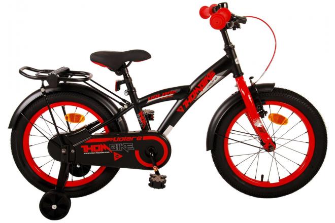 Volare Thombike Children's Bicycle - Jungen - 16 Zoll - Schwarzrot