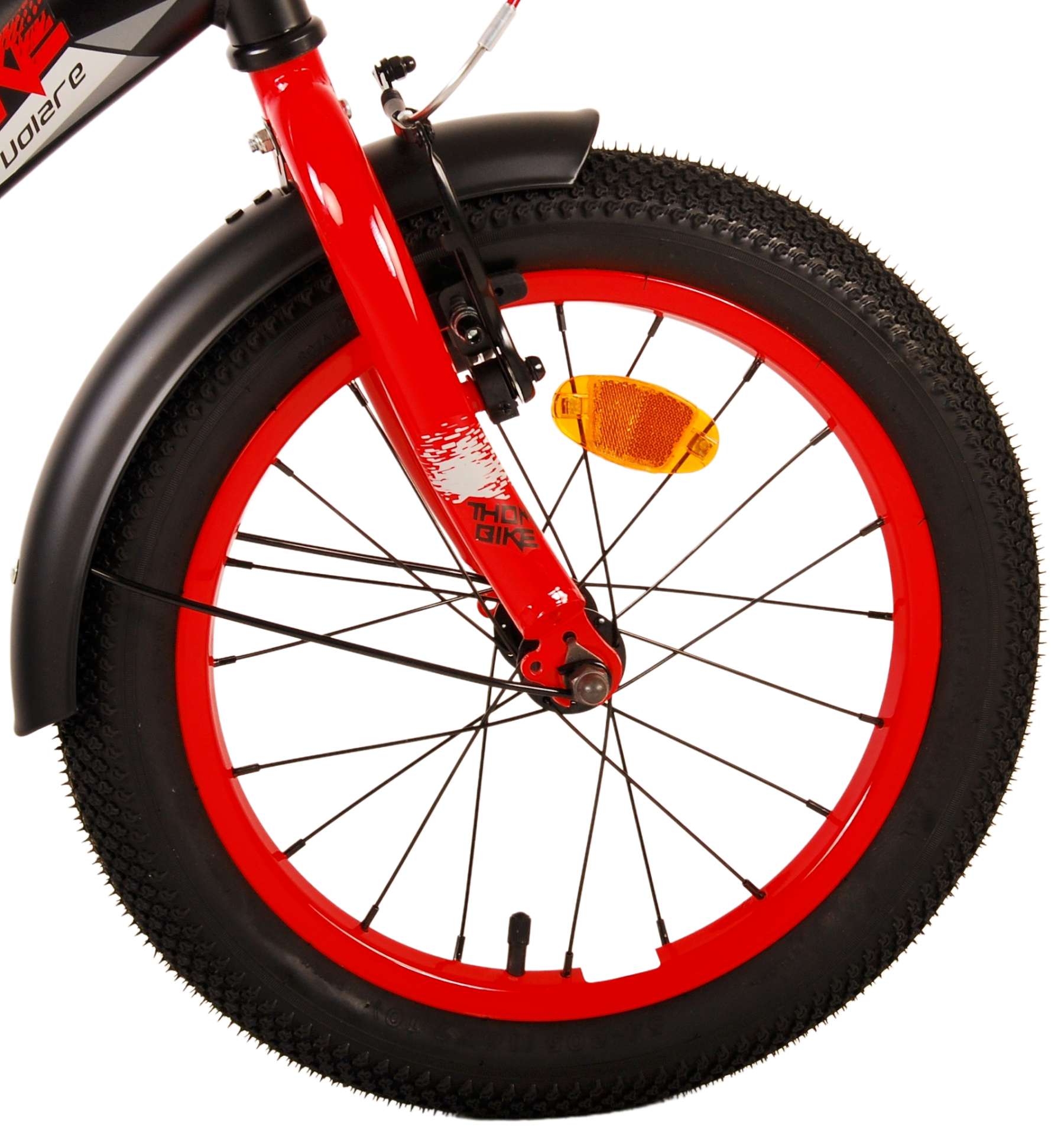 Volare Thombike Children's Bicycle - Jungen - 16 Zoll - Schwarzrot