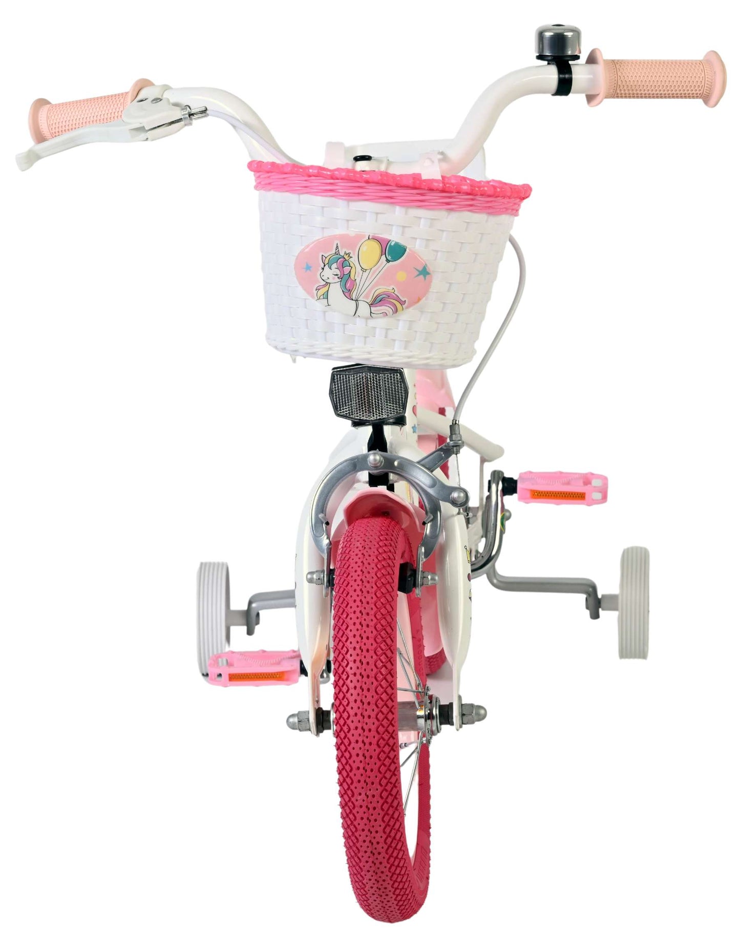 Volare Einhorn Kinderfahrrad - Mädchen - 12 Zoll - Weiß