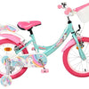 Volare Einhorn Kinderfahrrad – Mädchen – 16 Zoll – Grün – zwei Handbremsen