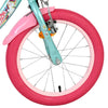 Volare Einhorn Kinderfahrrad – Mädchen – 16 Zoll – Grün – zwei Handbremsen