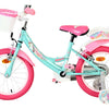 Volare Einhorn Kinderfahrrad – Mädchen – 16 Zoll – Grün – zwei Handbremsen