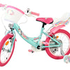 Volare Einhorn Kinderfahrrad – Mädchen – 16 Zoll – Grün – zwei Handbremsen