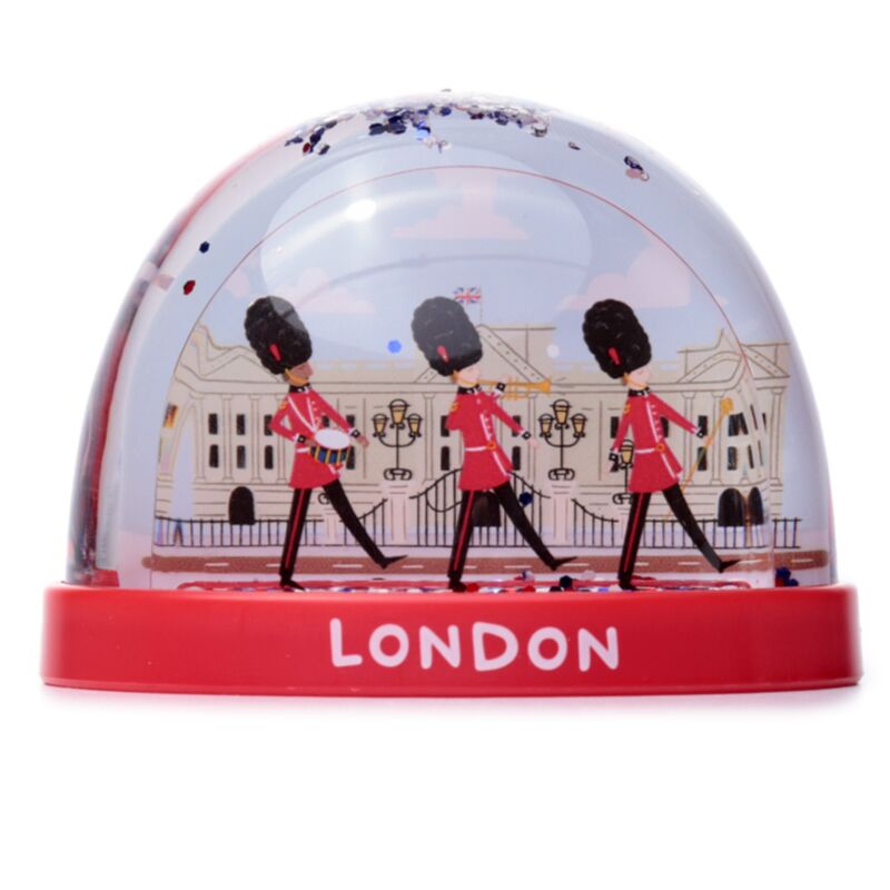 London Souvenir Royal Wachter auf Parade Medium Glitter Schnee Bol