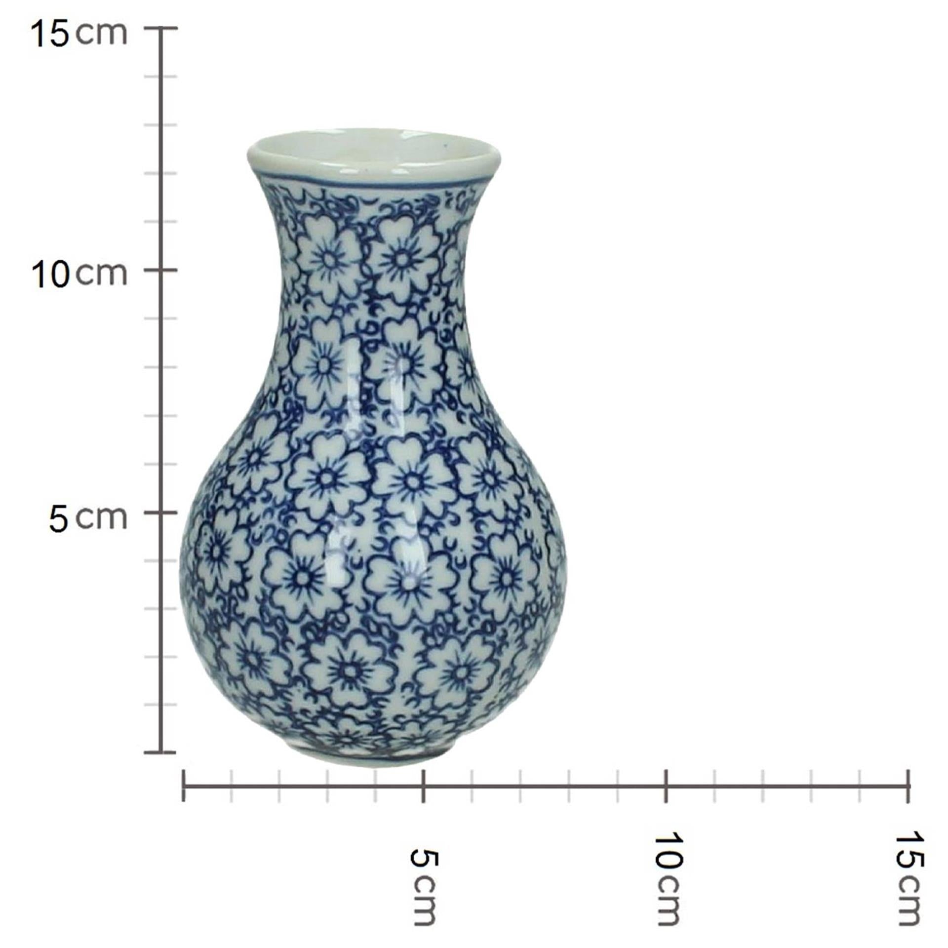 Kersten Vase Steingut blau 13x7x7cm
