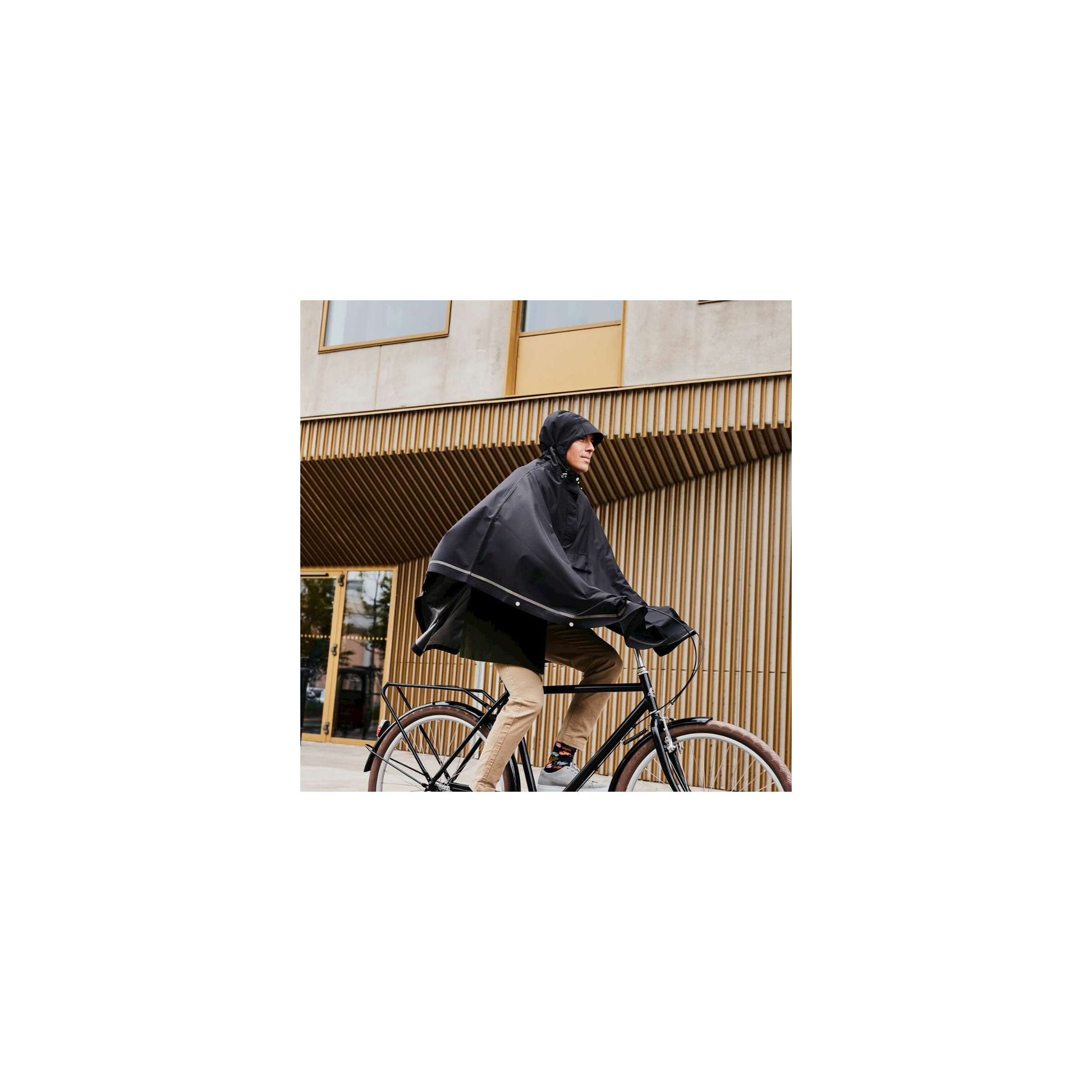 Weathergoods Schweds Weathergoods Schweden Poncho Imbris Black S M.