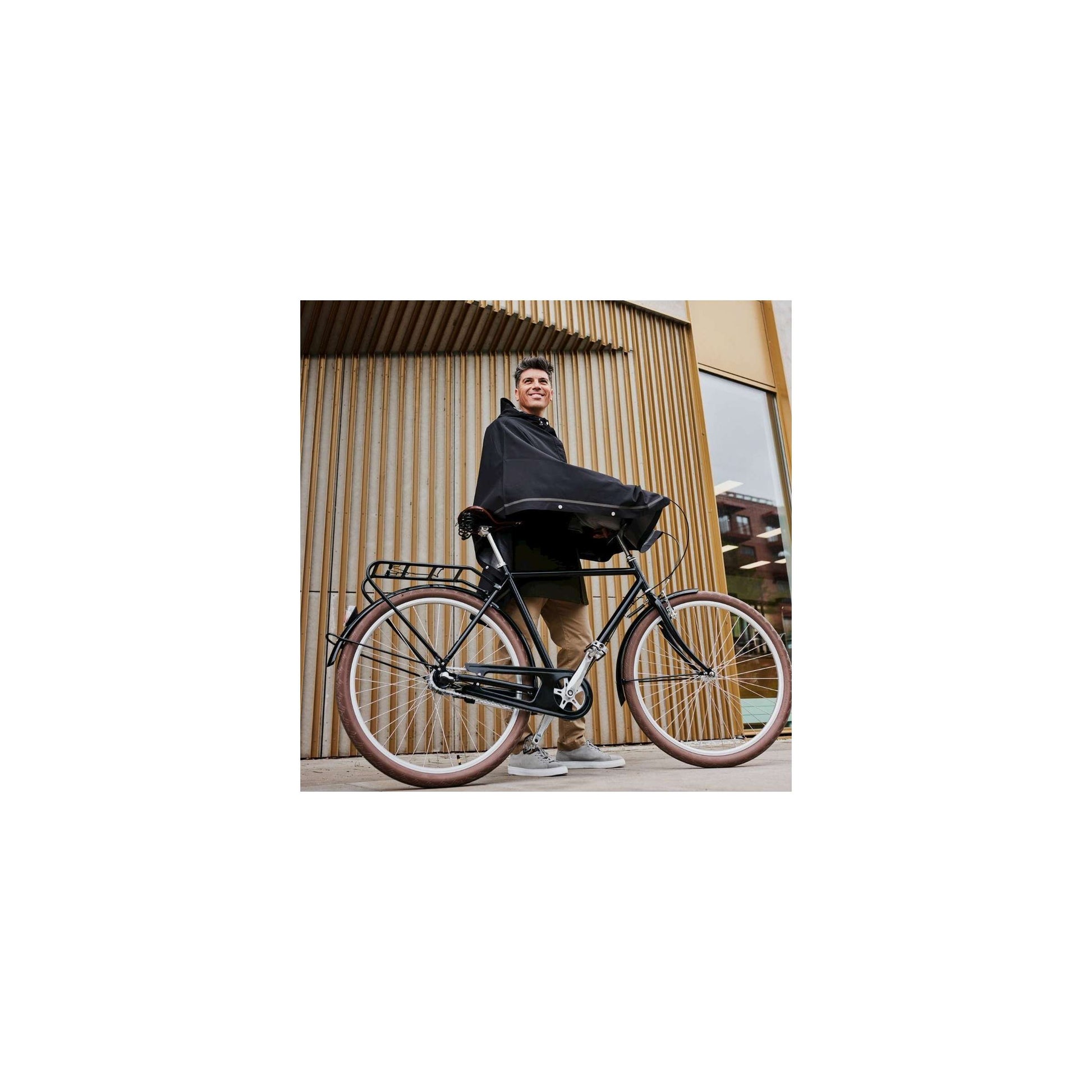 Weathergoods Schweds Weathergoods Schweden Poncho Imbris Black S M.