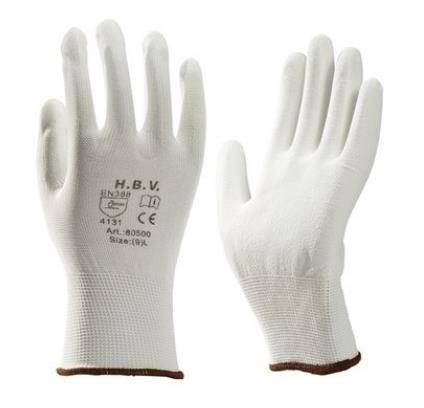 Arbeitshandschuh pu-beschichtet weiß mt7 | 12 Stk