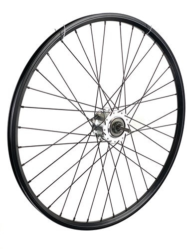 Hinterrad 28 Zoll 622 schwarzes Stahl aus Edelstahl 8 V Rollerbrake