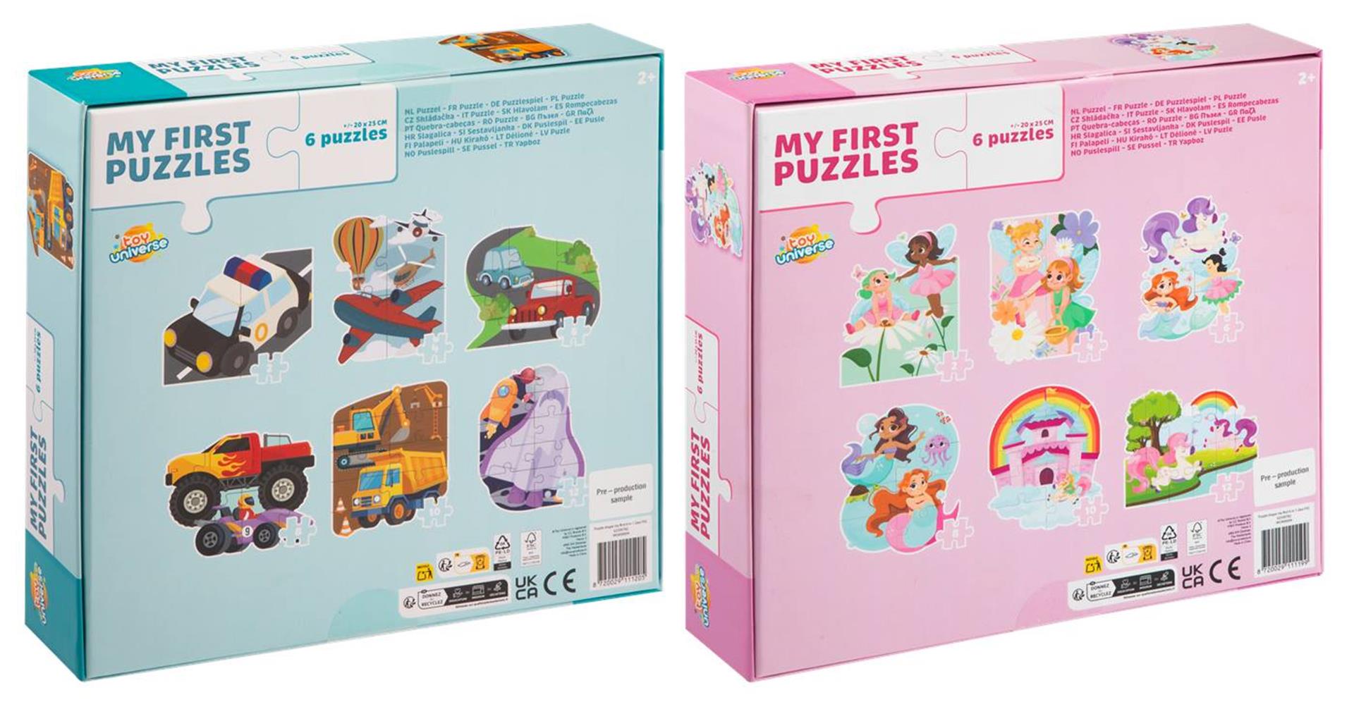 Toy Universe Mein erstes Puzzle 6-in-1-Formpuzzle