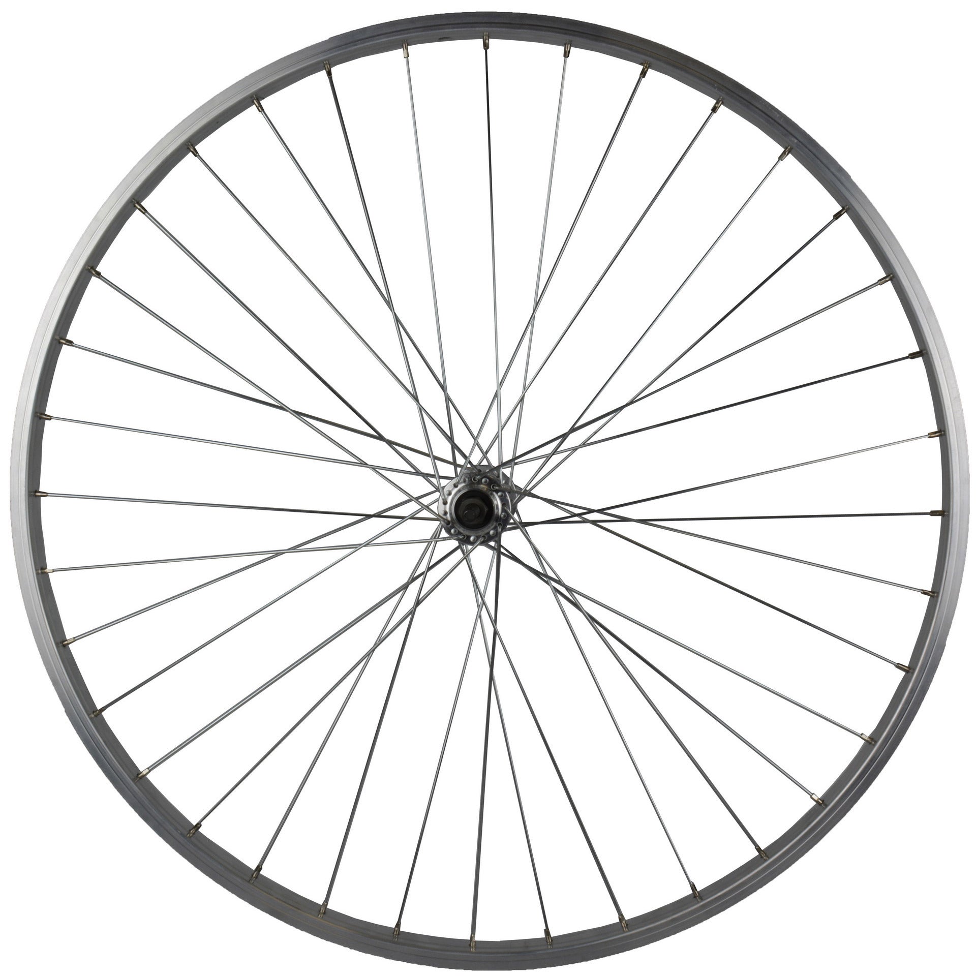ROLAND Vorderrad P24 28 36 g feste Achse Alu Silber