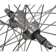 Roland Hinterrad Bauer 28-15 8-13 8 622 Alu Rim Silber. - afbeelding 3
