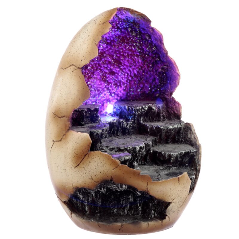 Kristalldrachen Ei LED Miniaturstatuatjes Display