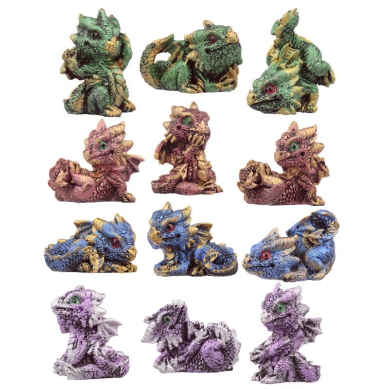 Kristallbaby Drachen Miniaturstatuen