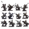 Mittelalterliche Ritter -Miniatur -Statuetten