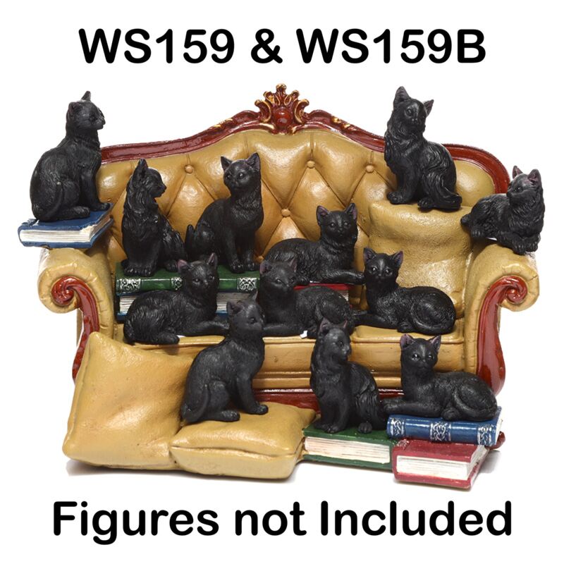 Schwarzer Katzenwelt -Sofa Display