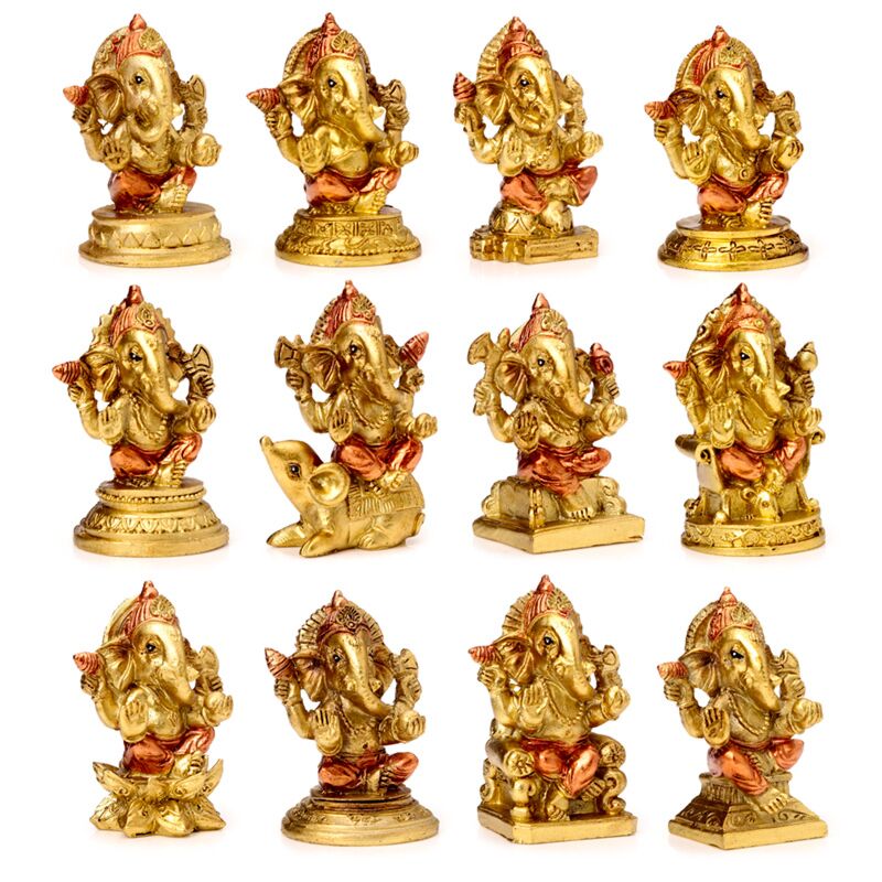 Miniaturstatuetten des Ganesh -Sammlers