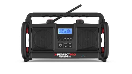 Perfectpro Workstation DAB+ UKW Bluetooth USB (Ladegerät Player) wiederaufladbar IP65 (u)