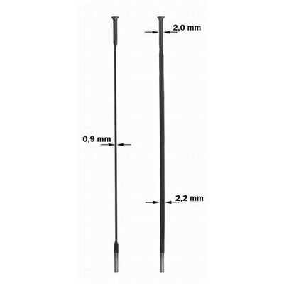 SAPIM SPAAK 14-238 CX-RAY FLOTS Schwarz mit Nipppel (20.)