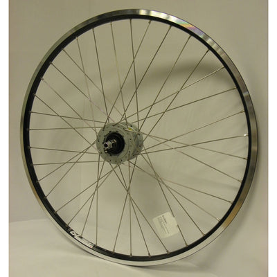 Voorwiel 26-1.75 559 ZAC19 Schwarz Naafdyn. Rollerbrake SP.14 Edelstahl