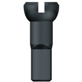 SAPIM SPAAK Nippel 14 Polyax 12 mm schwarzes Messing (100.)