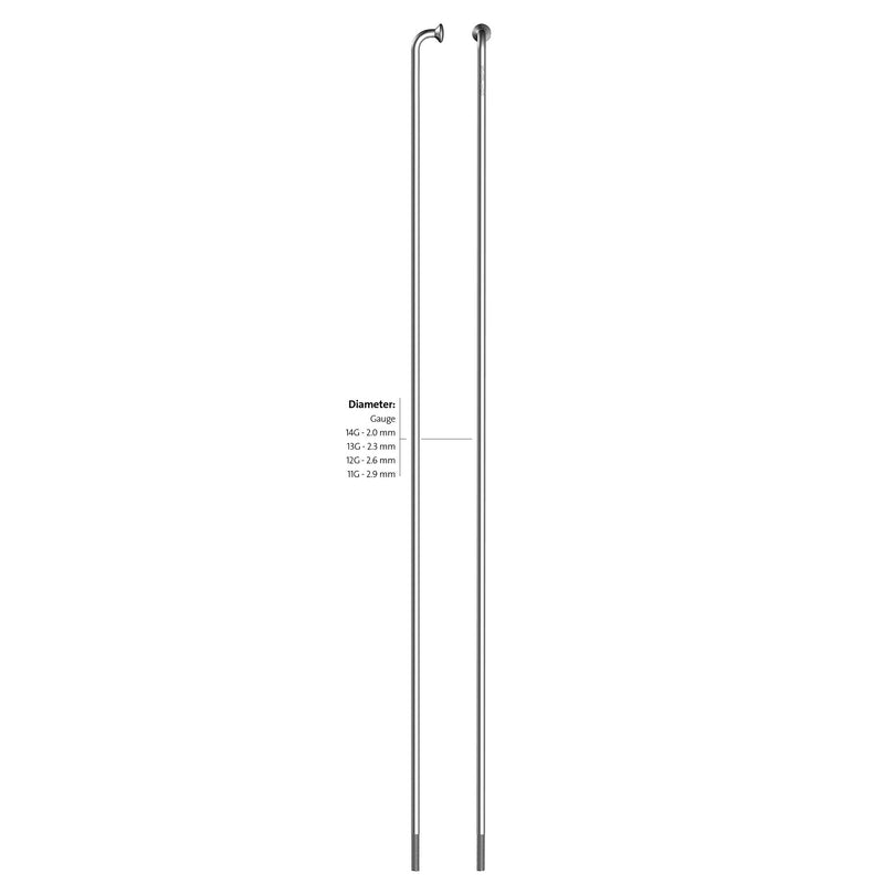 Speichen 260-14 Alpina Raggi ø2,00 mm FG 2,3 - Zink (144 Stück)