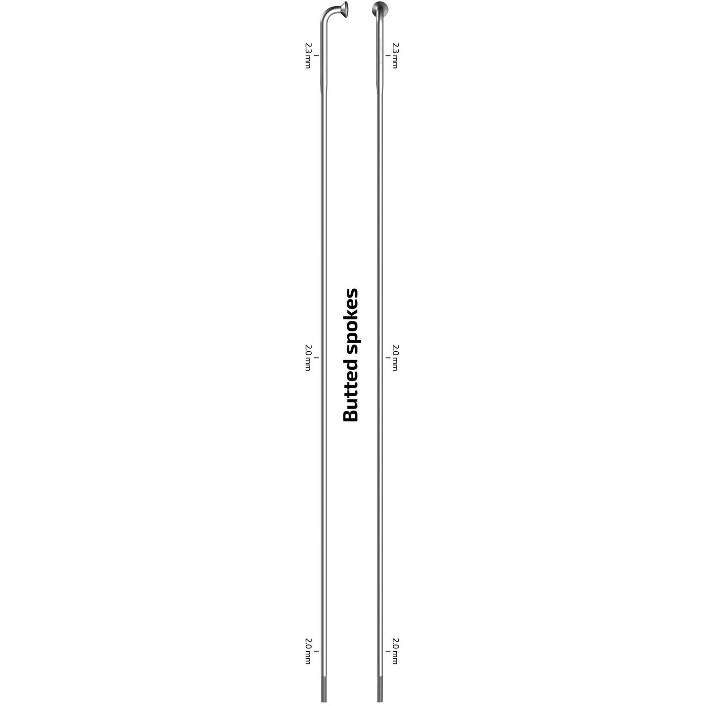 Sapim Speiche 14-270 x-strong Edelstahl ohne Nippel (100 St.)