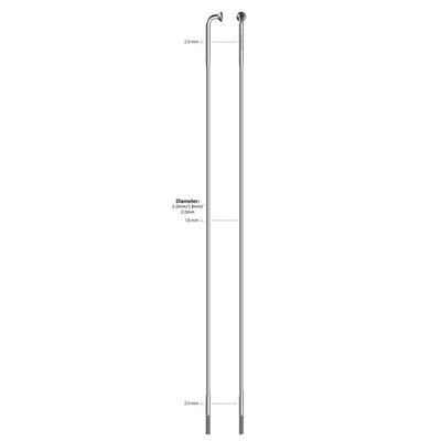 SAPIM SPAAK 14-270L Rennen Edelstahl ohne Brustwarze (100.)
