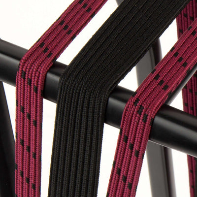Qibbel Triobinder Auge mit Haken 24+2x12mm schwarzer Bordeaux