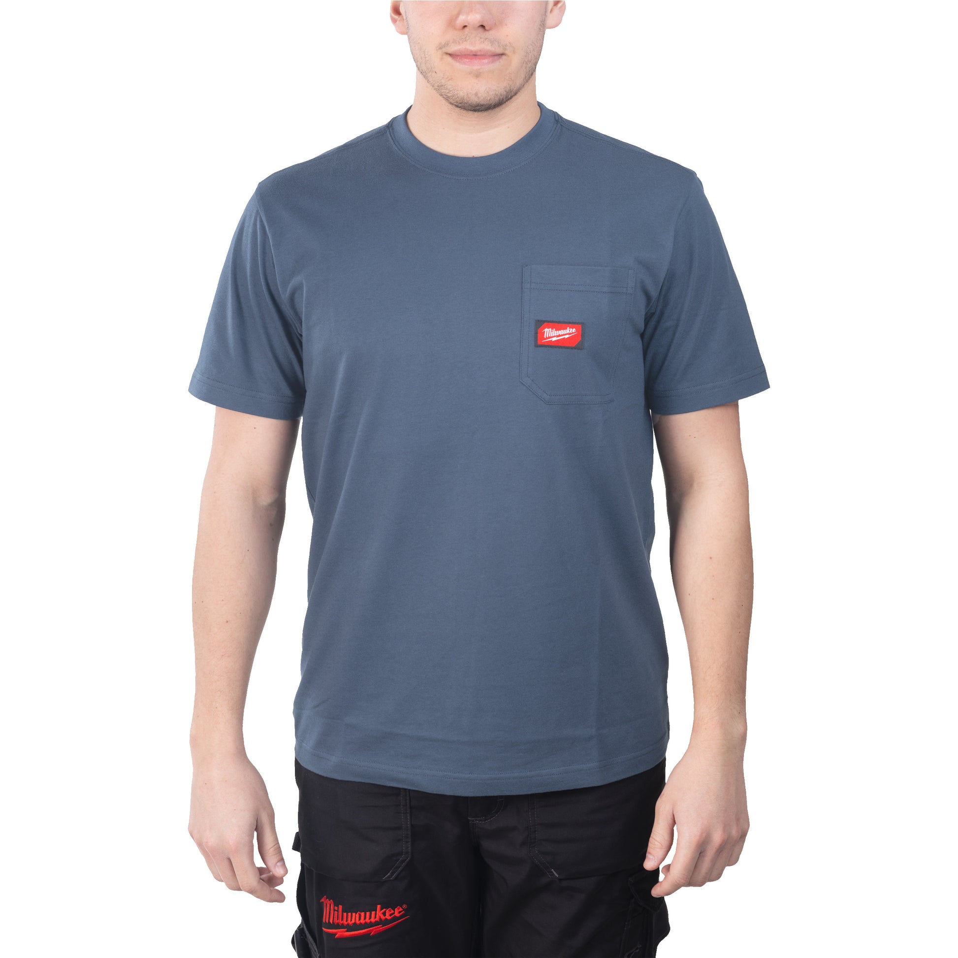 Milwaukee wt ss blu xl t-shirt arbeit kurzarm blau xl - 4932493016