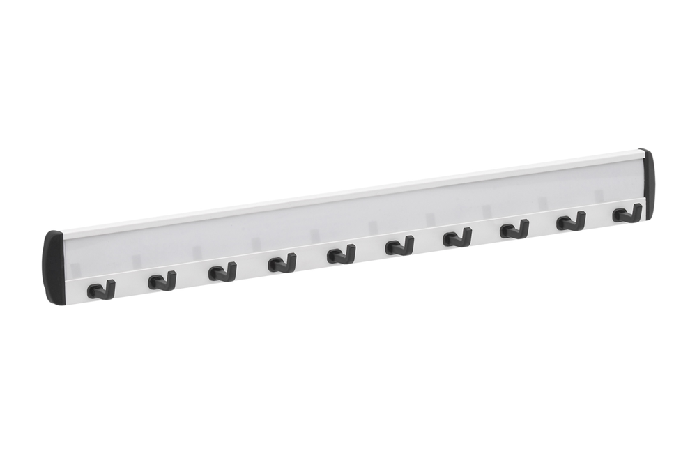 Metafranc Garderobe 10 Haken schwarz w - wu0261100
