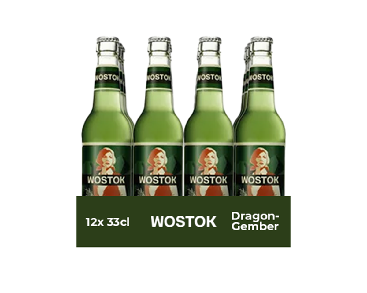 Wostok Estragon-Ingwer-Flasche (12x 33cl)